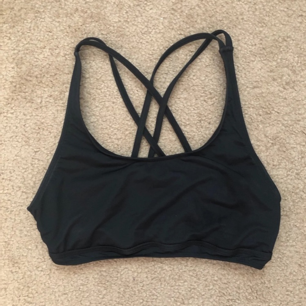 Strappy sports bra
